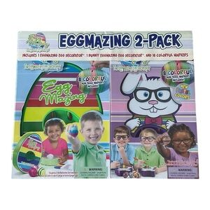 EggMazing Egg Decorator 2-Pack with Bunny EggMazing – 8 Markers Included – New